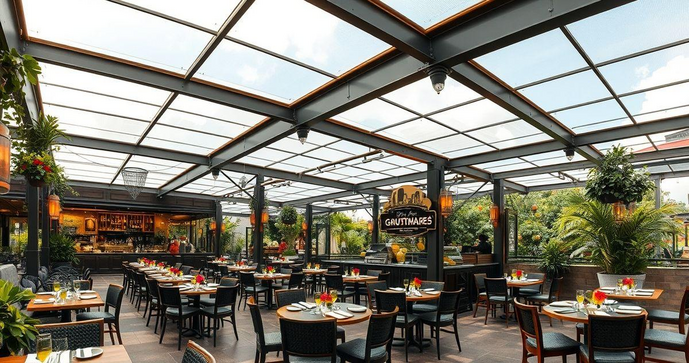Cobertura de policarbonato para área gourmet transforma seu espaço em um ambiente sofisticado e funcional