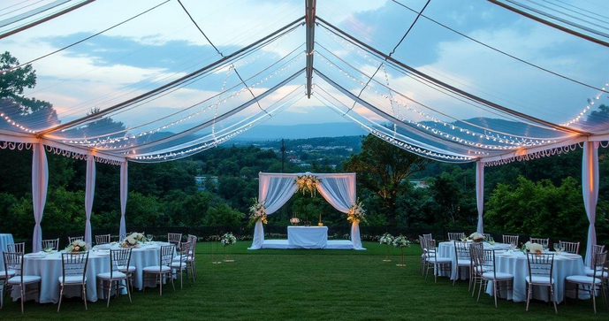 Tenda Transparente para Casamento: Como Escolher a Ideal para o Seu Grande Dia