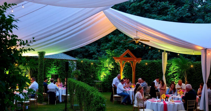 Toldo para festa: como escolher o ideal para seu evento perfeito