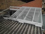 cobertura de telhado transparente